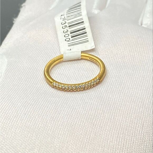 Dean Davidson Signature 22K Gold-Plated & White Topaz Ring - Picture 8 of 10